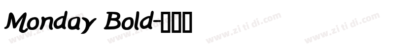 Monday Bold字体转换